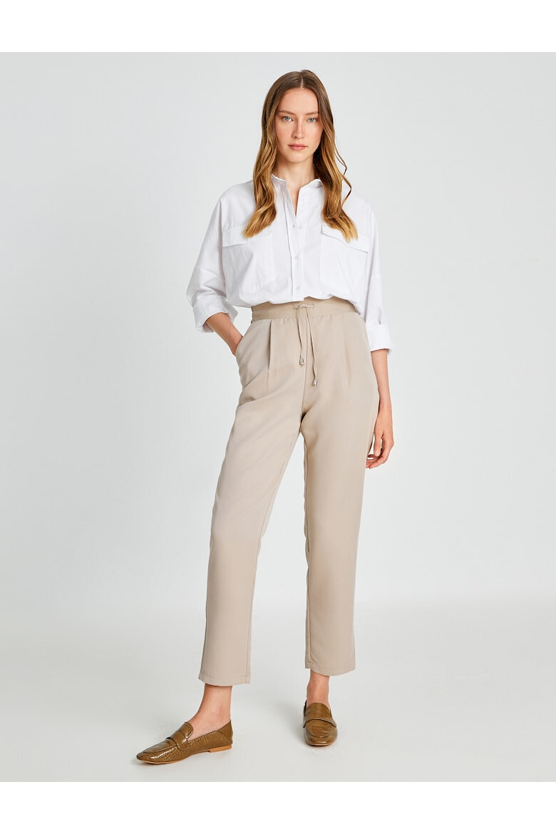 KOTON Pantaloni crop din amestec de modal - Pled.ro