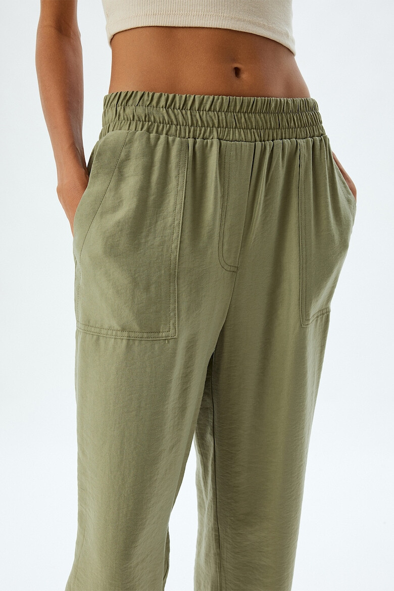 KOTON Pantaloni crop din amestec de modal - Pled.ro