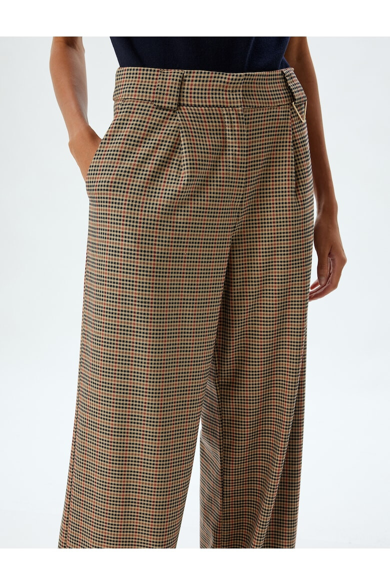 KOTON Pantaloni cu croiala ampla si model houndstooth - Pled.ro