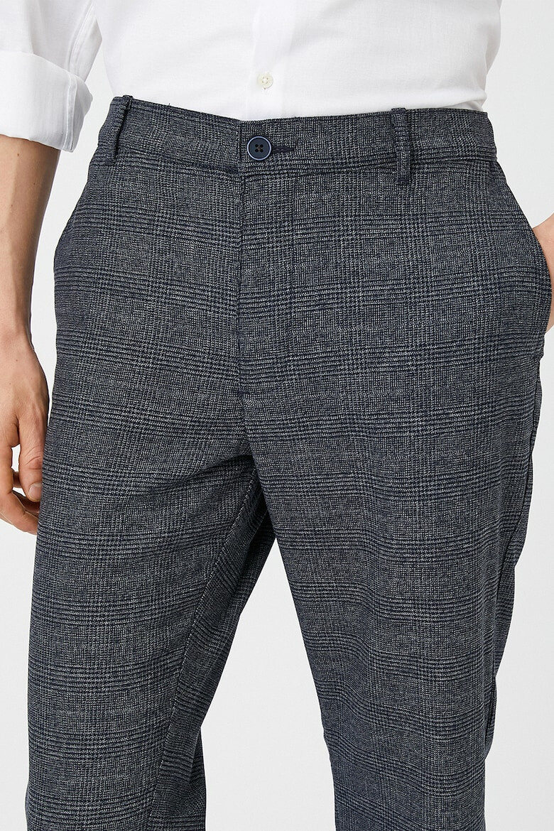 KOTON Pantaloni cu model in carouri si talie elastica - Pled.ro