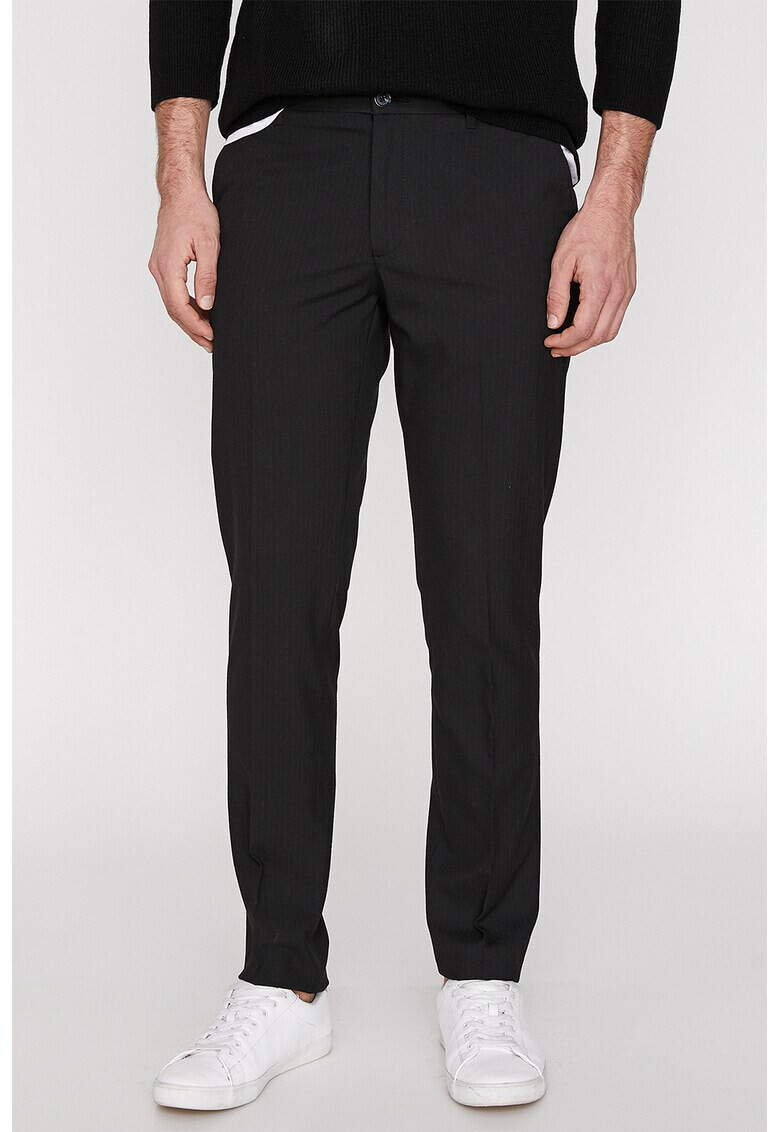 KOTON Pantaloni eleganti slim fit in dungi - Pled.ro