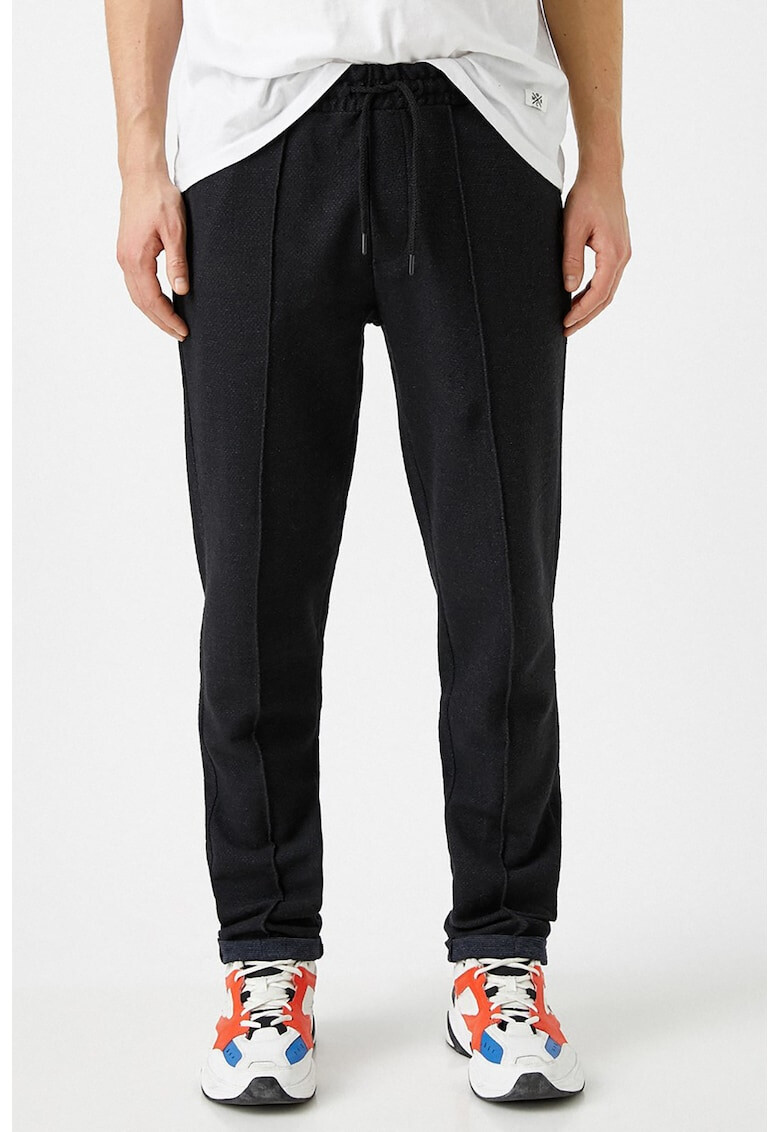 KOTON Pantaloni jogger texturati cu snur de ajustare - Pled.ro