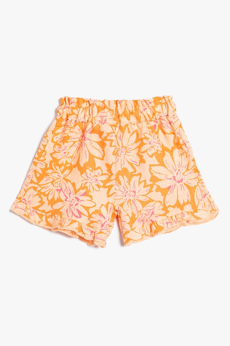 KOTON Pantaloni scurti din amestec de in cu imprimeu floral - Pled.ro