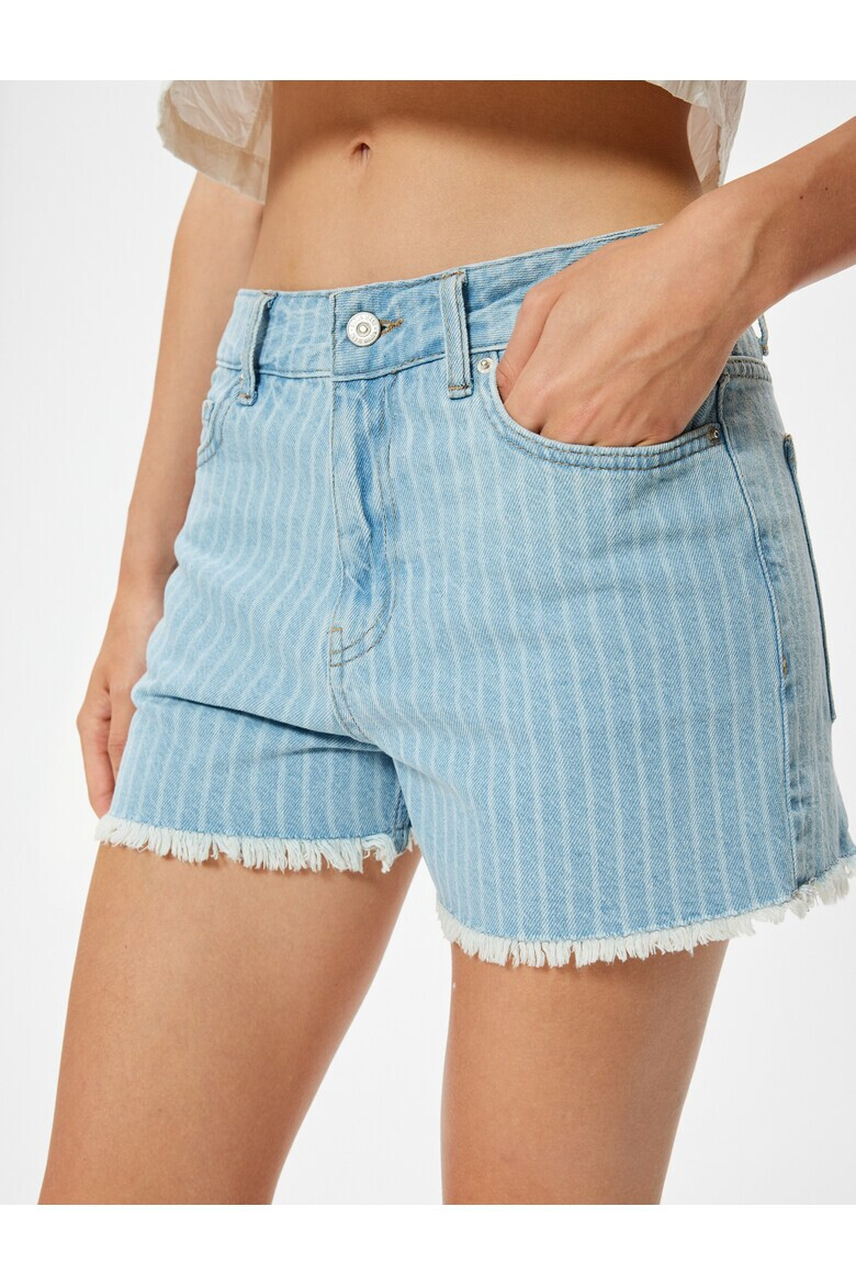 KOTON Pantaloni scurti din denim cu model cu dungi - Pled.ro