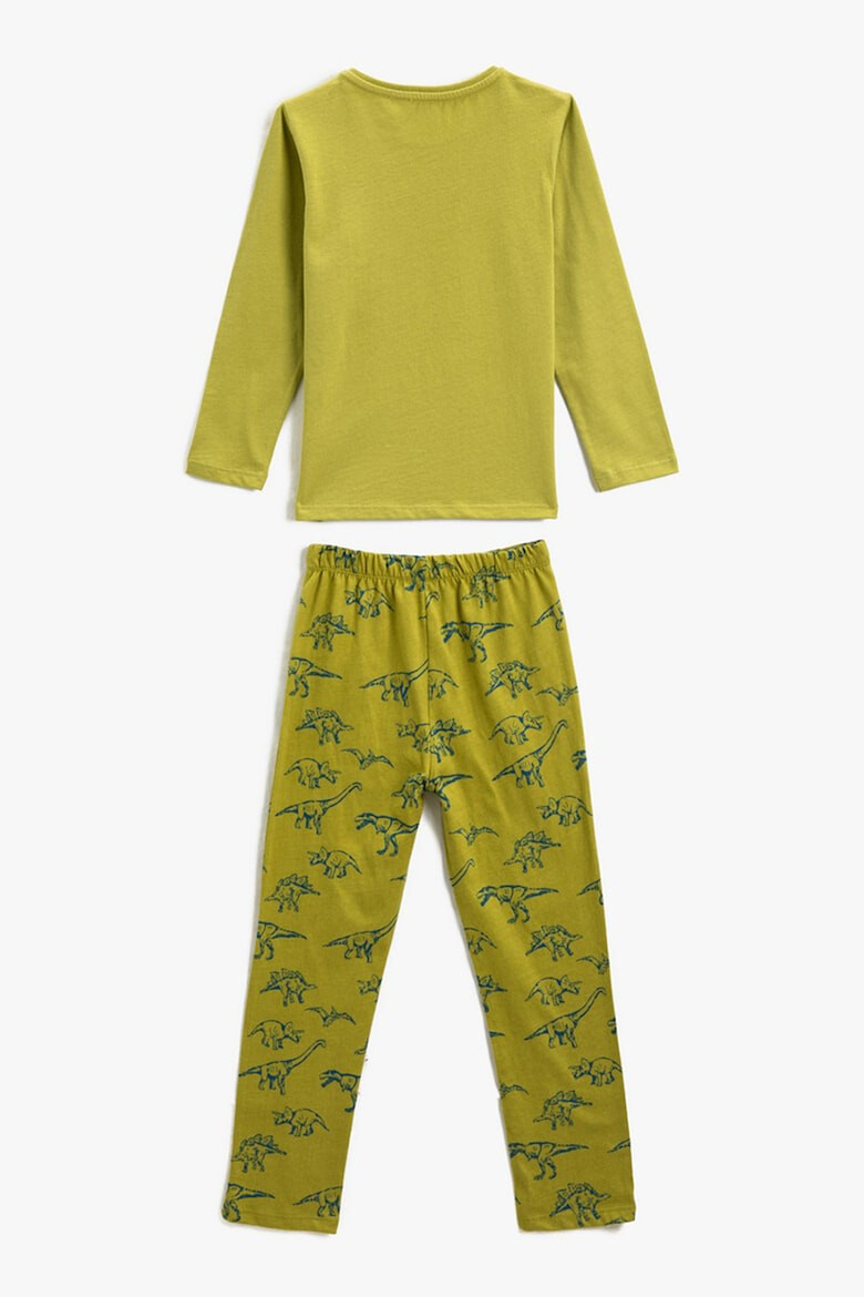 KOTON Pijama de bumbac cu imprimeu cu dinozauri - Pled.ro