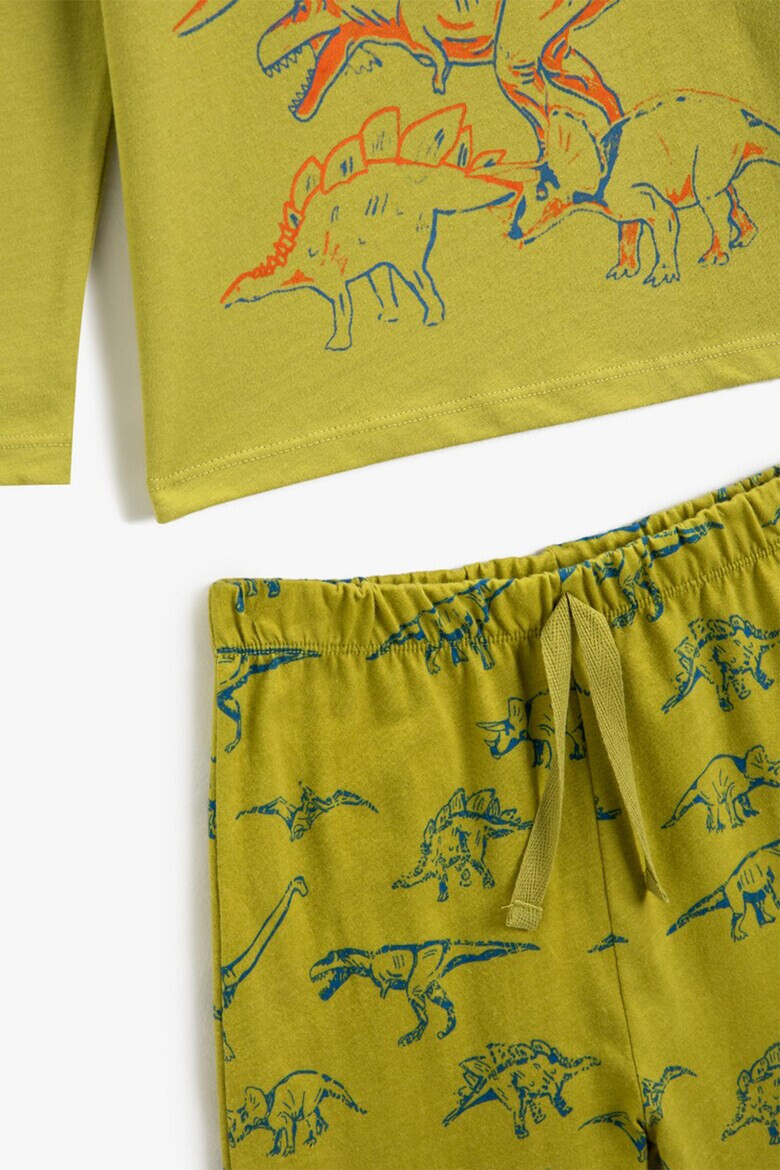 KOTON Pijama de bumbac cu imprimeu cu dinozauri - Pled.ro