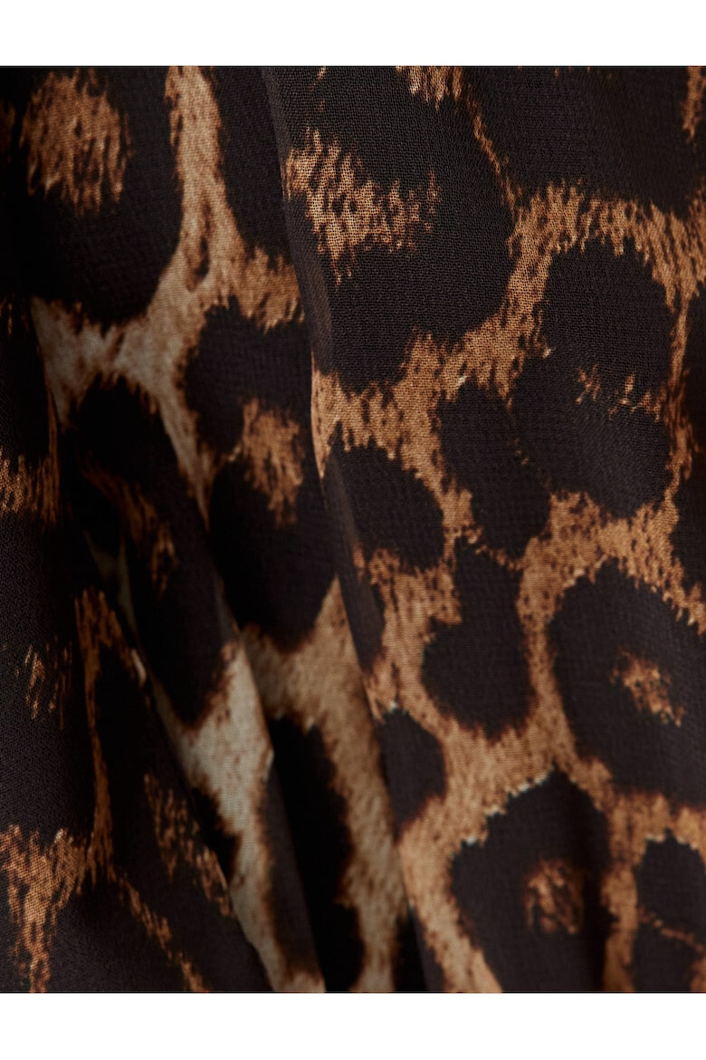 KOTON Rochie midi cu imprimeu leopard si decolteu halter - Pled.ro