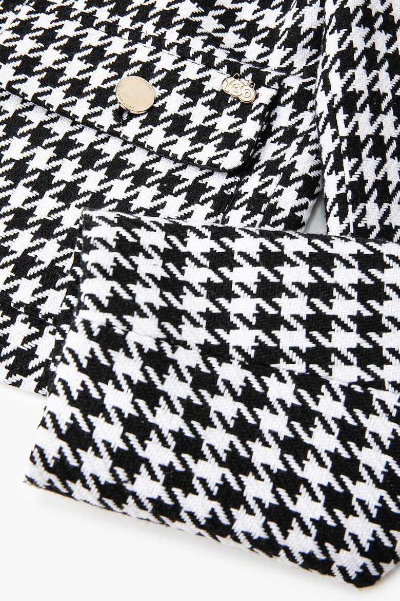 KOTON Sacou cu buzunare aplicate si imprimeu houndstooth - Pled.ro