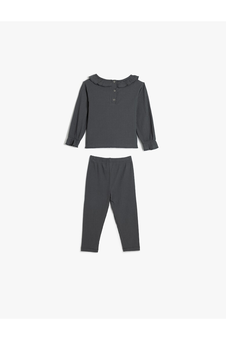 KOTON Set de bluza si pantaloni cu volane - Pled.ro