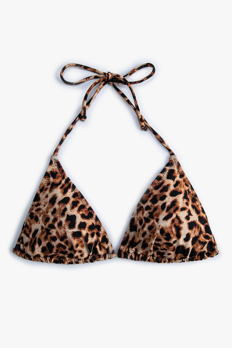 KOTON Sutien triunghiular cu animal print - Pled.ro