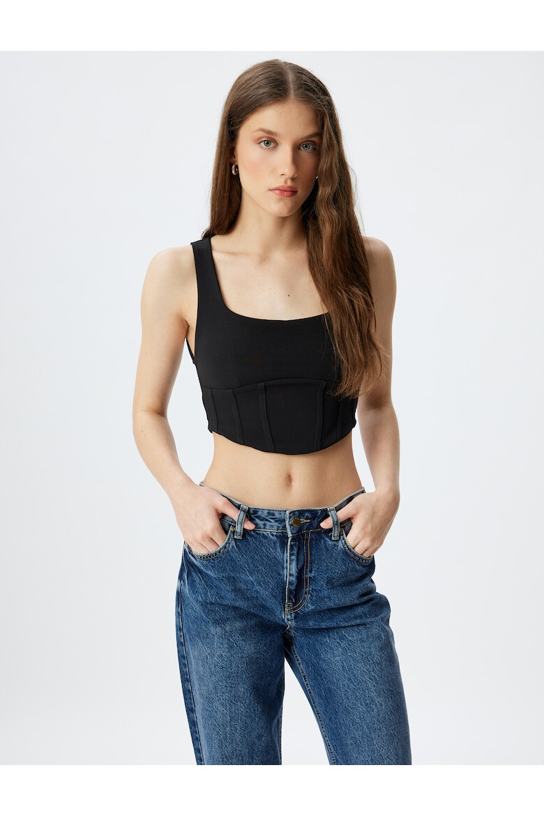 KOTON Top crop cu model uni - Pled.ro