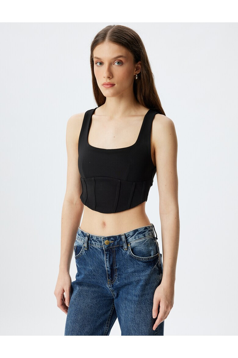 KOTON Top crop cu model uni - Pled.ro