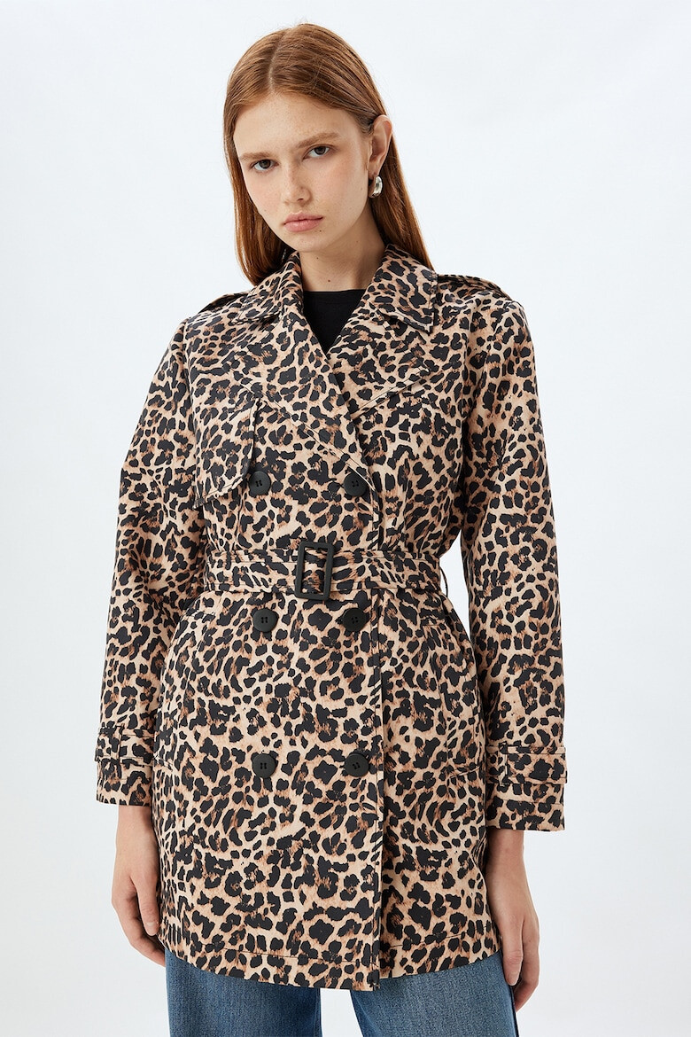 KOTON Trenci cu model animal print - Pled.ro