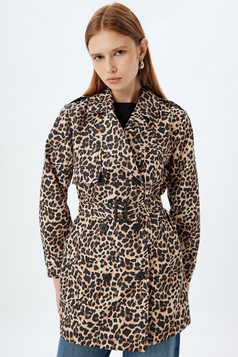 KOTON Trenci cu model animal print - Pled.ro