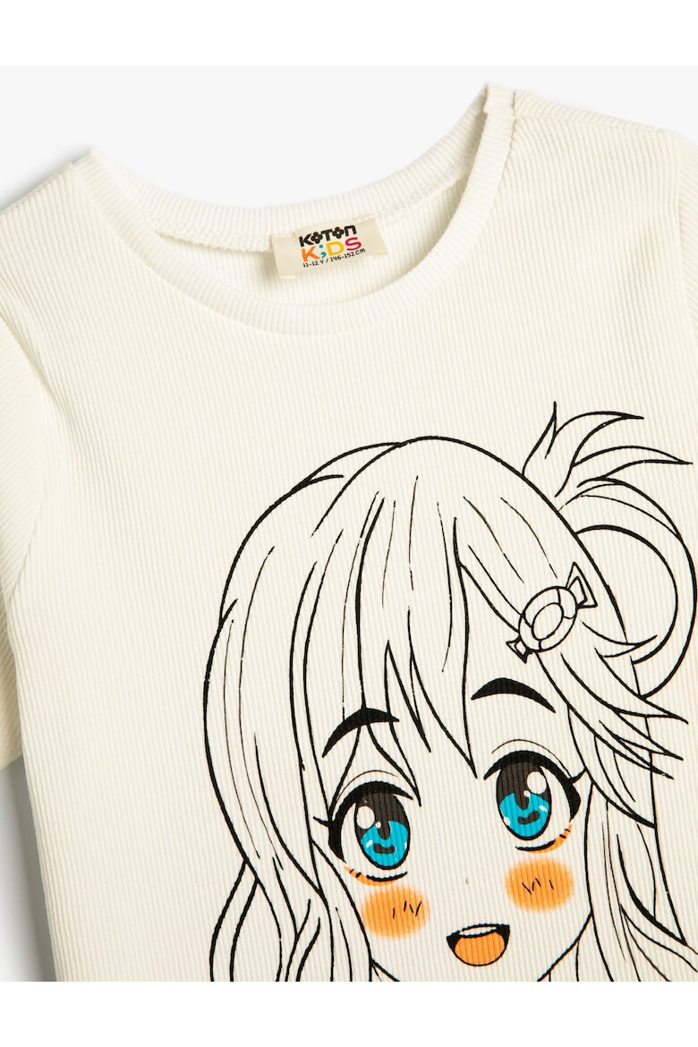 KOTON Tricou cu imprimeu anime - Pled.ro