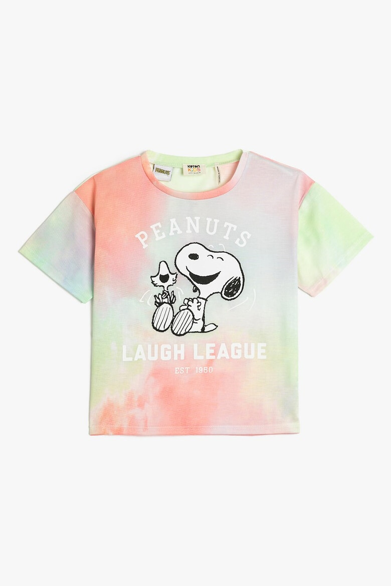 KOTON Tricou cu imprimeu cu desene si model tie-dye - Pled.ro