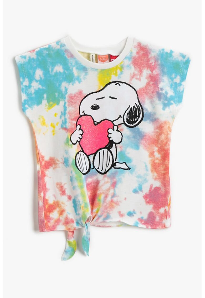 KOTON Tricou cu imprimeu cu Snoopy si nod - Pled.ro