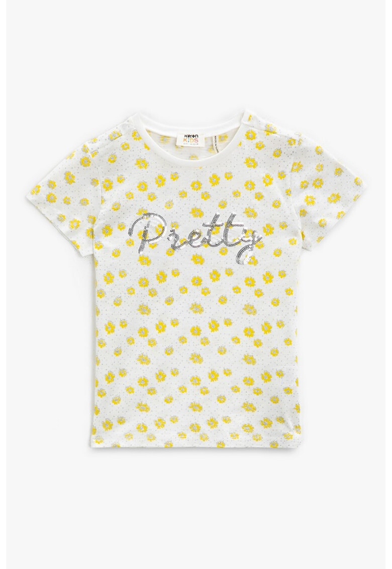 KOTON Tricou cu imprimeu floral - Pled.ro