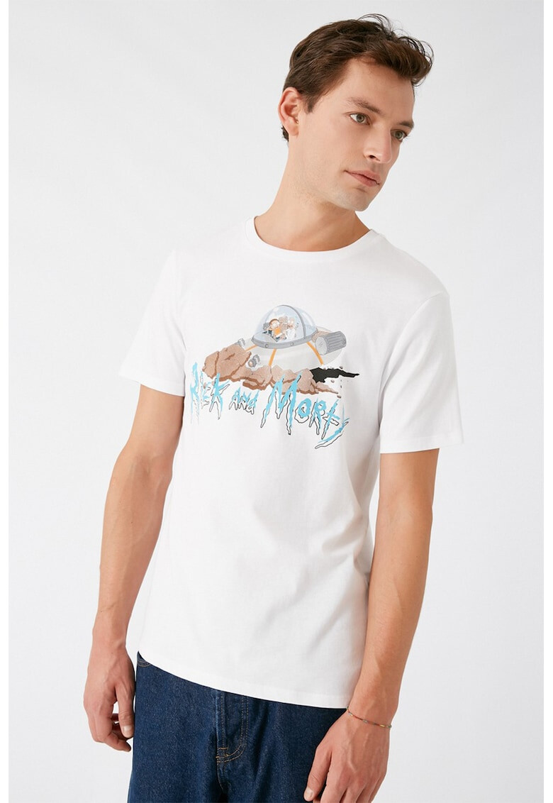 KOTON Tricou cu imprimeu Rick and Morty - Pled.ro