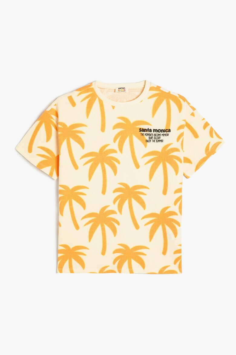 KOTON Tricou cu imprimeu tropical - Pled.ro