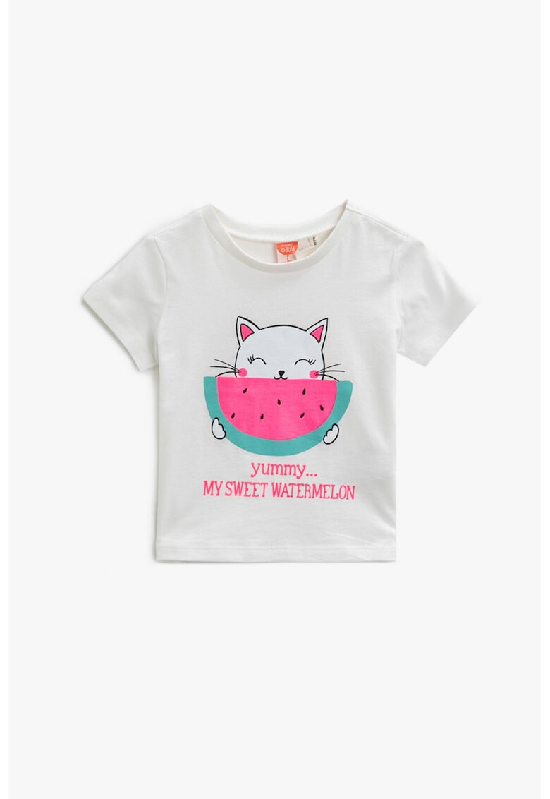 KOTON Tricou de bumbac cu imprimeu - Pled.ro