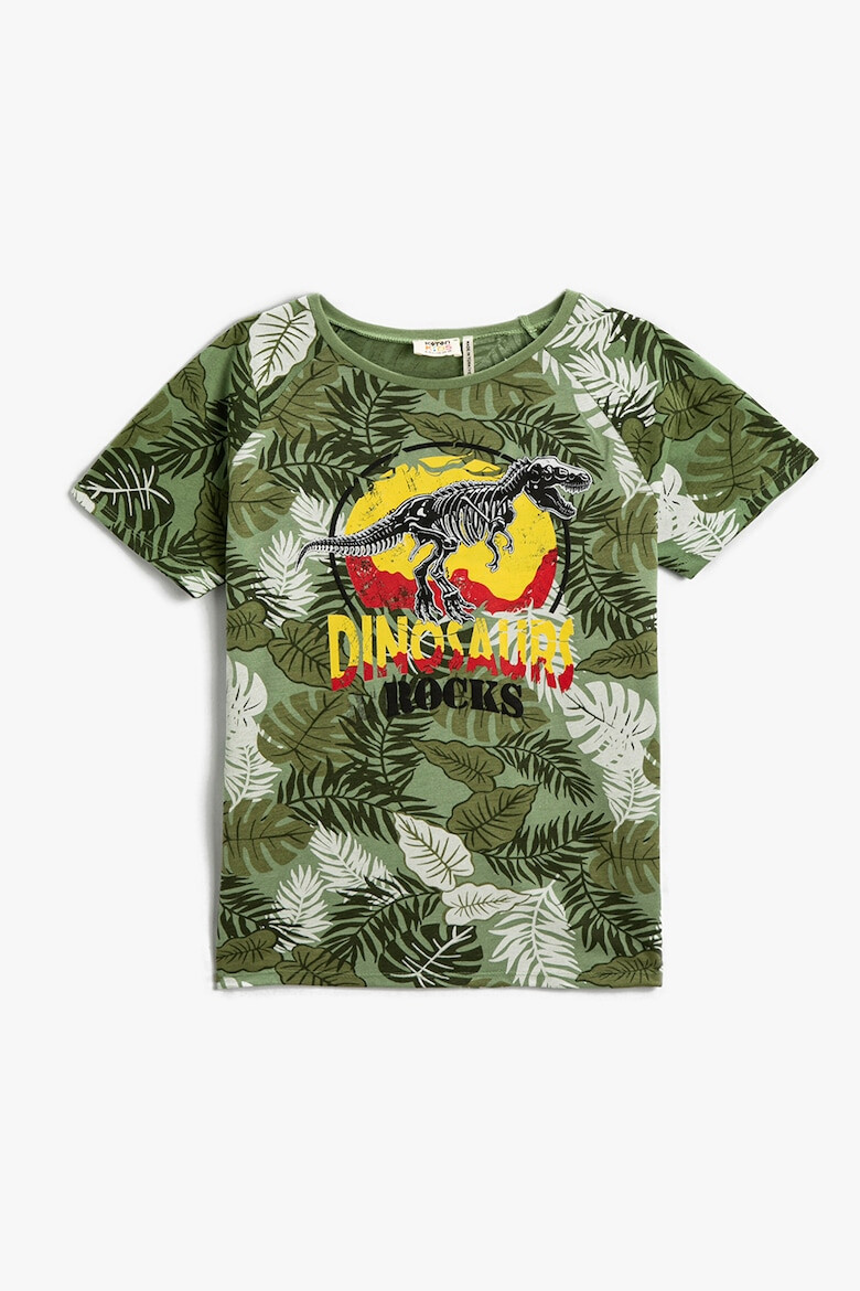 KOTON Tricou de bumbac cu imprimeu cu dinozaur - Pled.ro