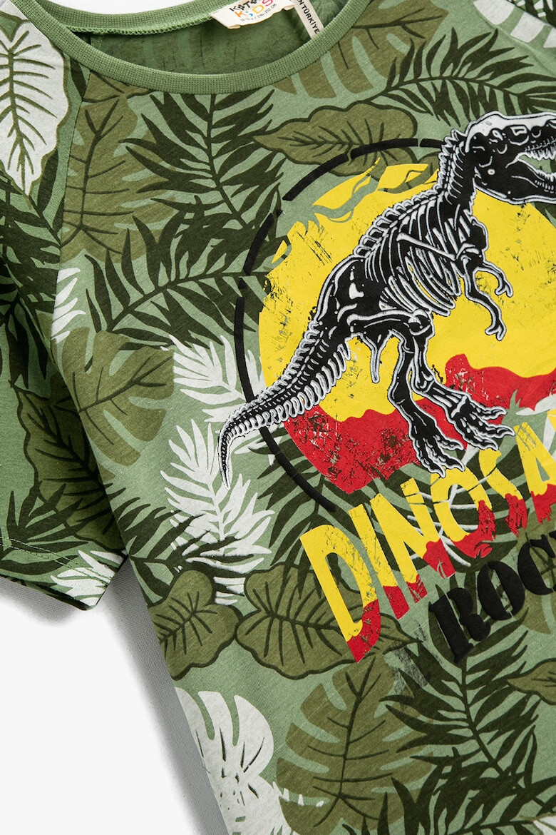 KOTON Tricou de bumbac cu imprimeu cu dinozaur - Pled.ro