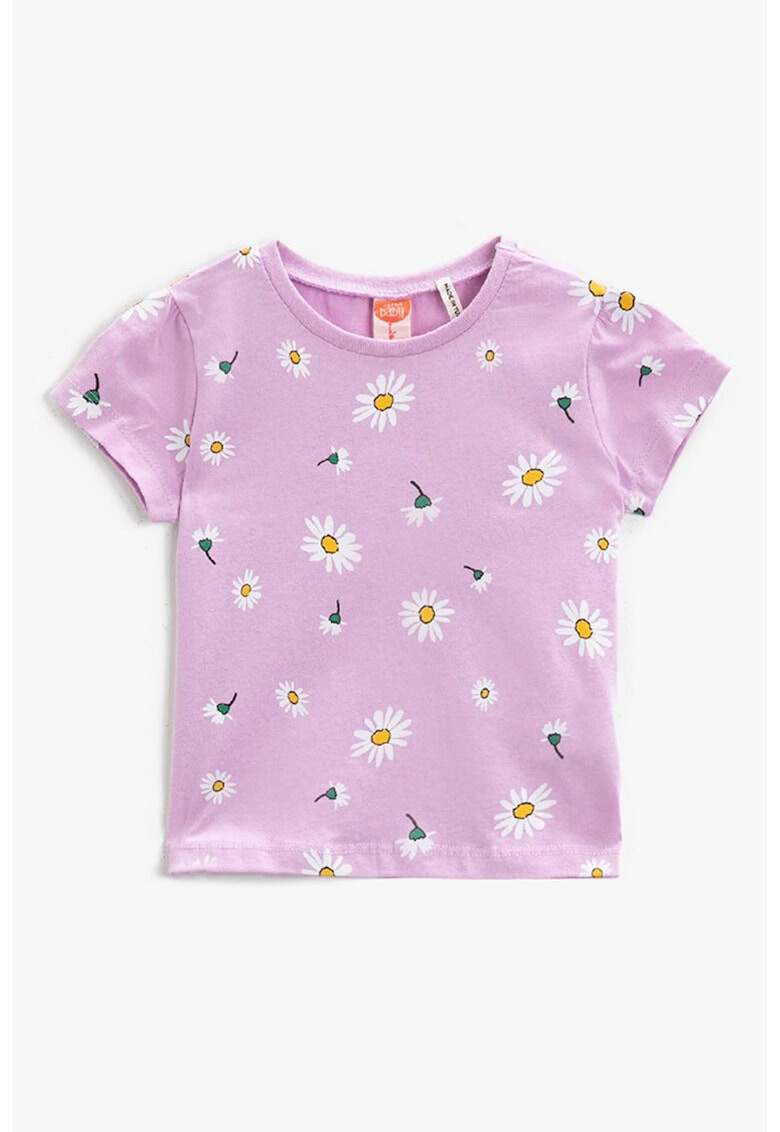 KOTON Tricou de bumbac cu imprimeu floral - Pled.ro