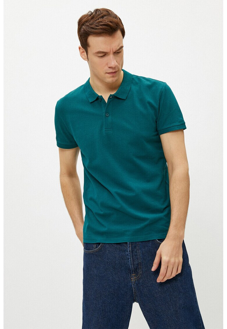 KOTON Tricou polo cu model uni - Pled.ro