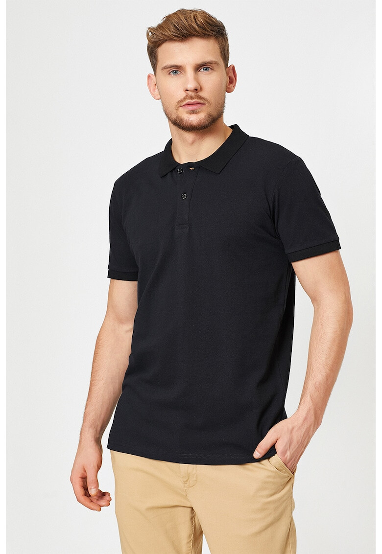 KOTON Tricou polo regular fit - Pled.ro