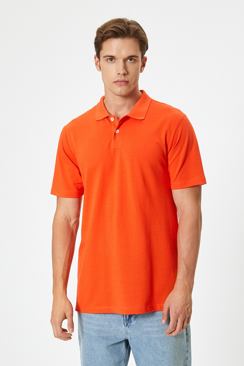 KOTON Tricou polo slim fit de bumbac - Pled.ro