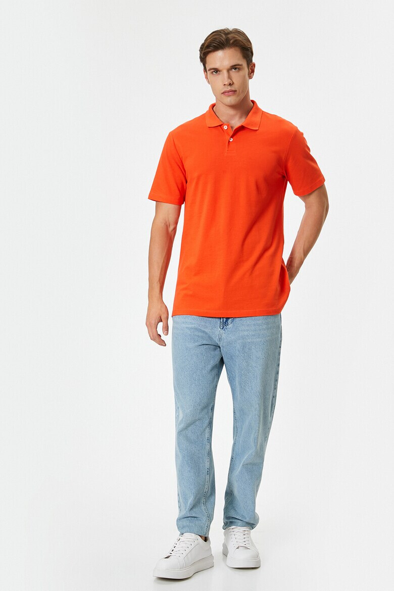 KOTON Tricou polo slim fit de bumbac - Pled.ro