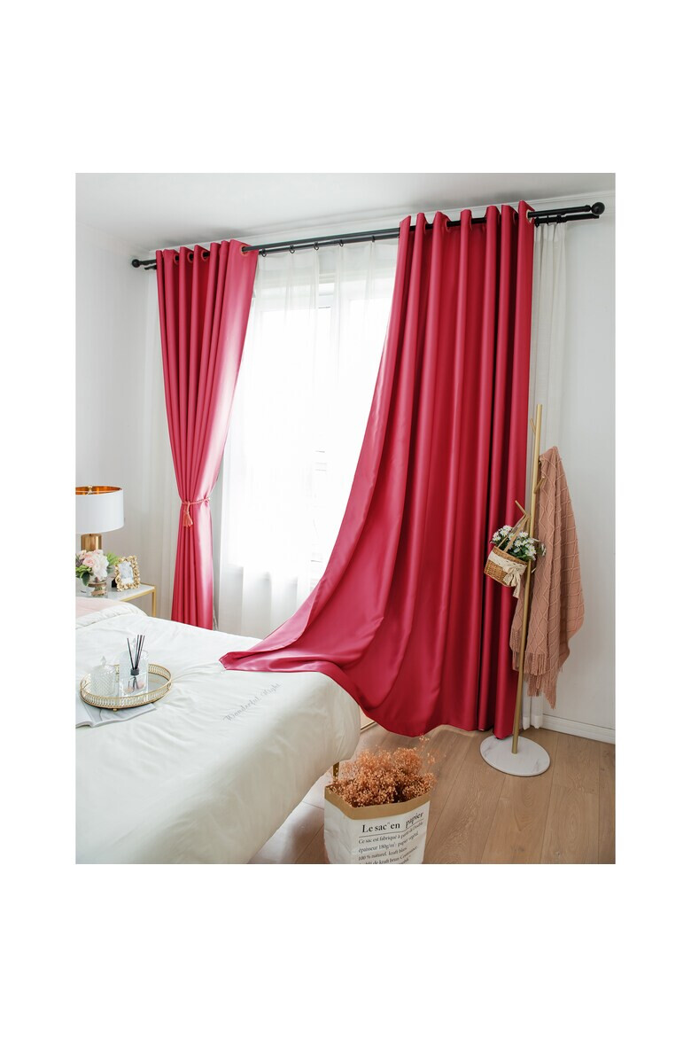 Kring Set draperii Cozy 2 * 140x245 cm Poliester - Pled.ro