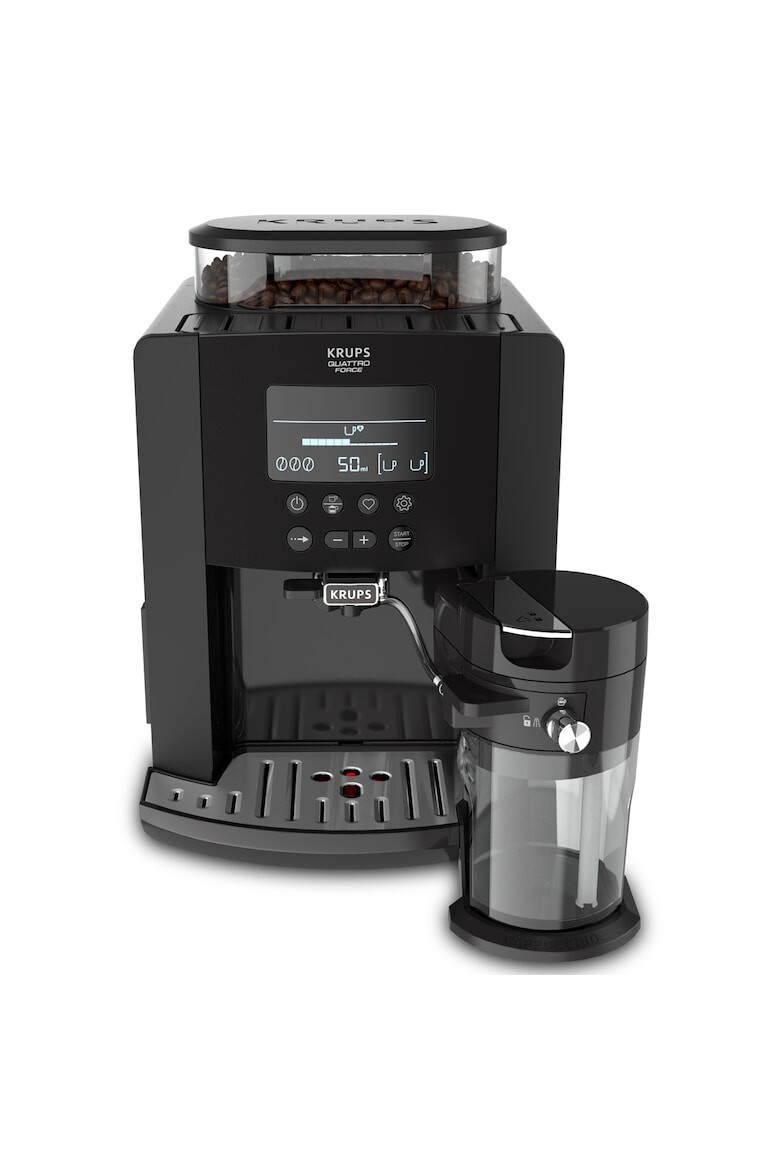 Krups Espressor automat Arabica Latte 1450 W 15 bari 1.7 L display accesoriu pentru lapte Negru - Pled.ro