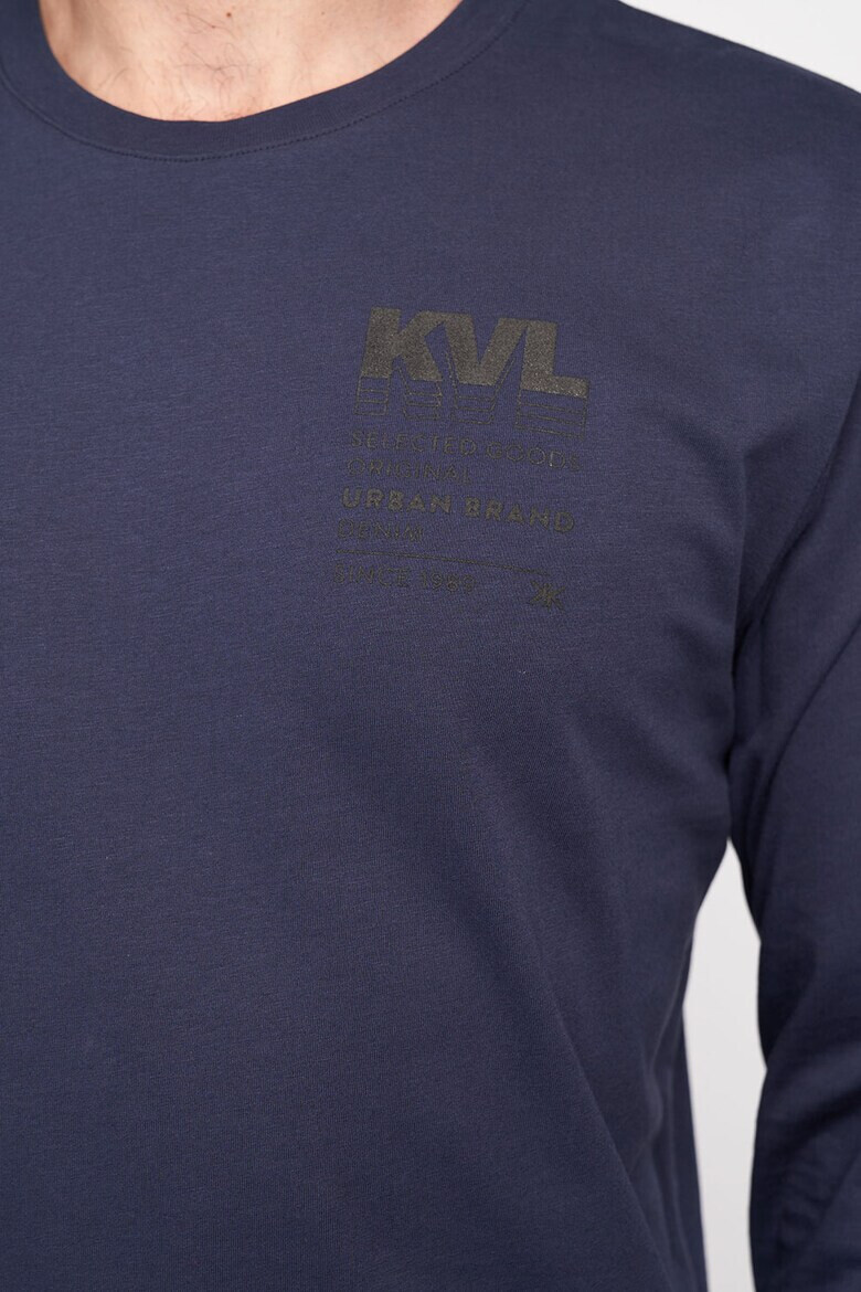 KVL by KENVELO Bluza din bumbac cu decolteu la baza gatului - Pled.ro