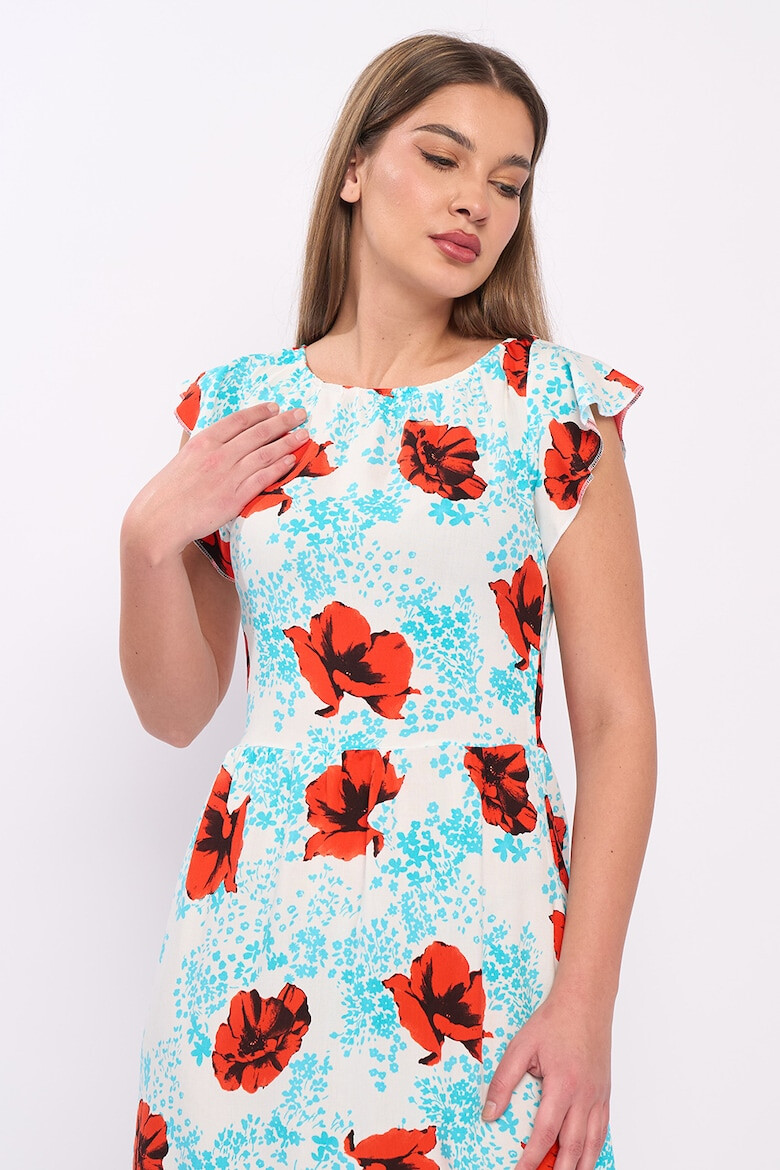 KVL by KENVELO Rochie midi cu model floral - Pled.ro