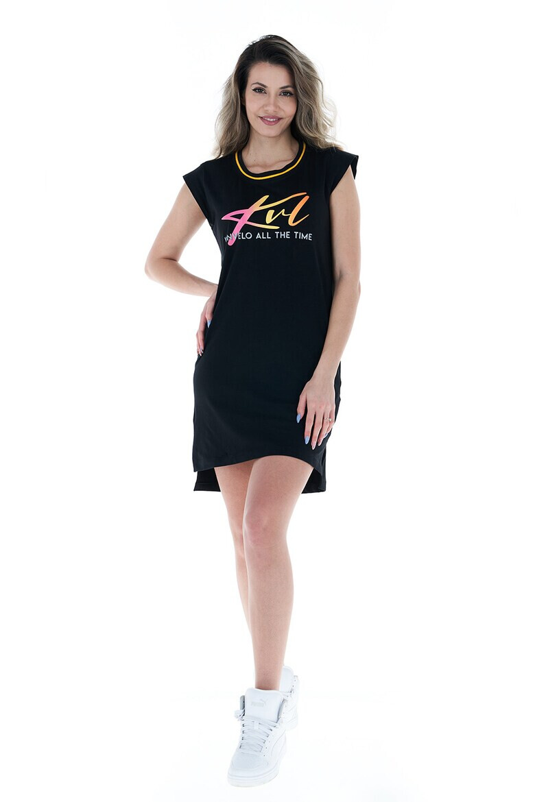 KVL by KENVELO Rochie mini cu imprimeu logo - Pled.ro