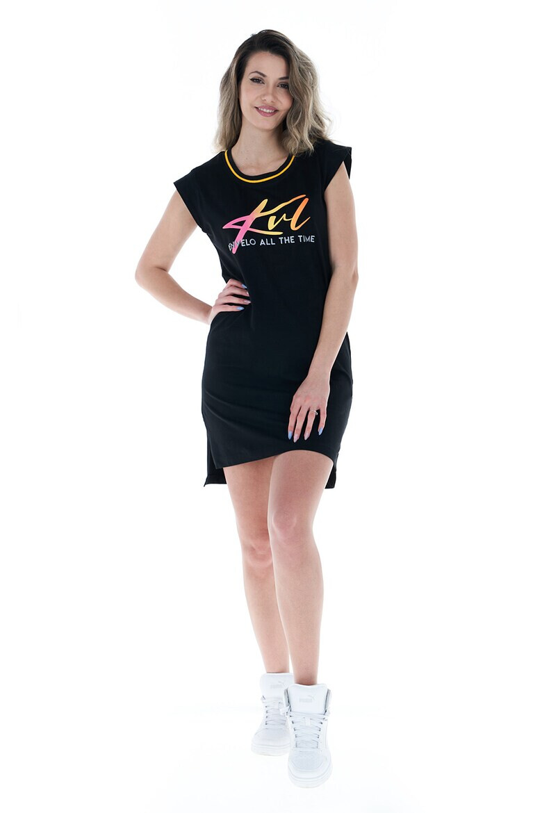 KVL by KENVELO Rochie mini cu imprimeu logo - Pled.ro