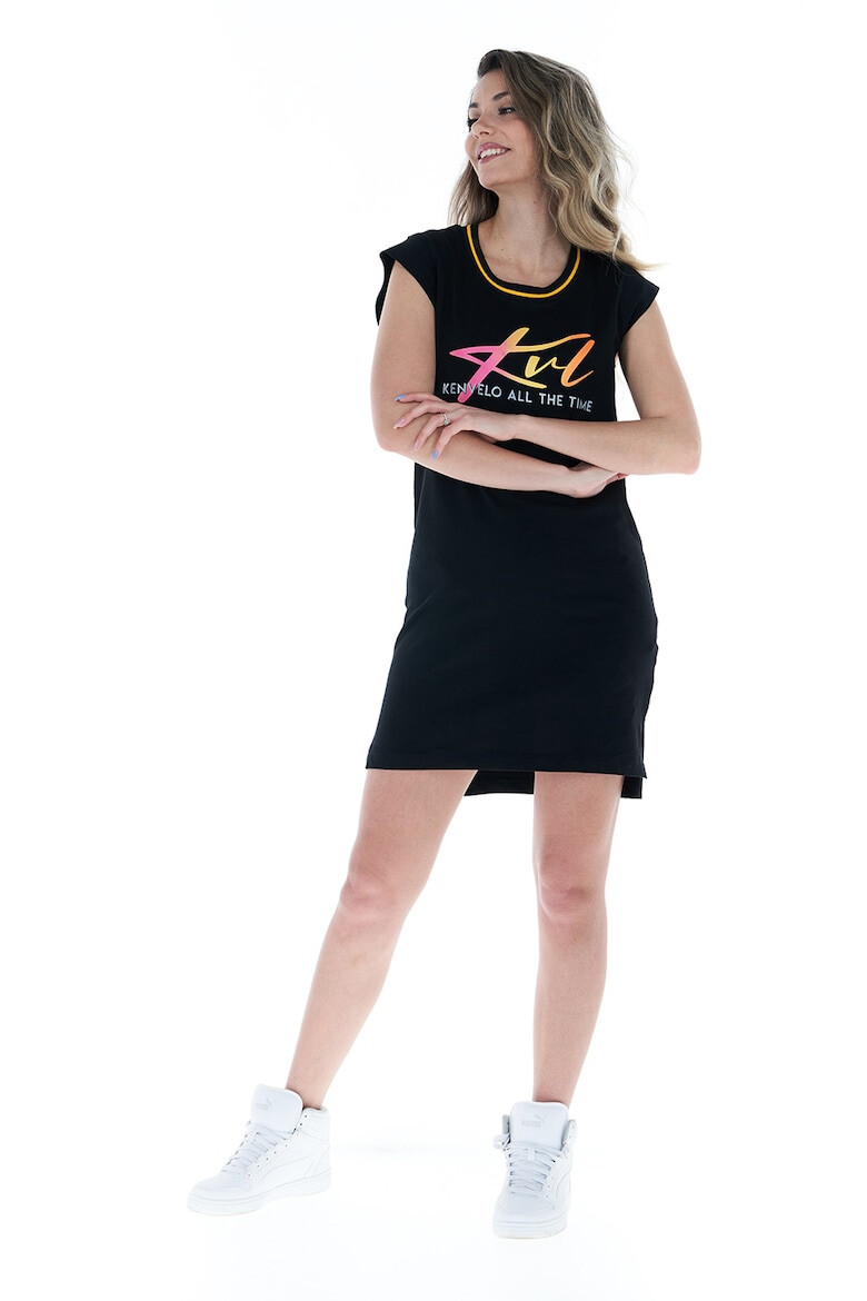 KVL by KENVELO Rochie mini cu imprimeu logo - Pled.ro