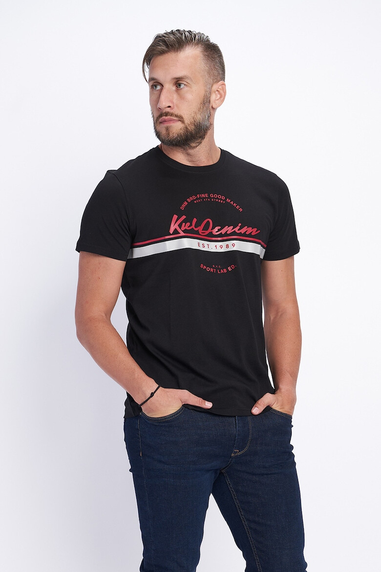 KVL by KENVELO Tricou de bumbac cu imprimeu logo - Pled.ro