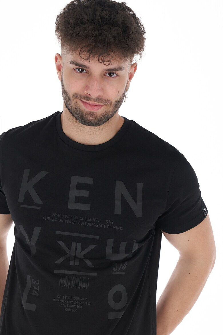 KVL by KENVELO Tricou de bumbac cu imprimeu logo - Pled.ro