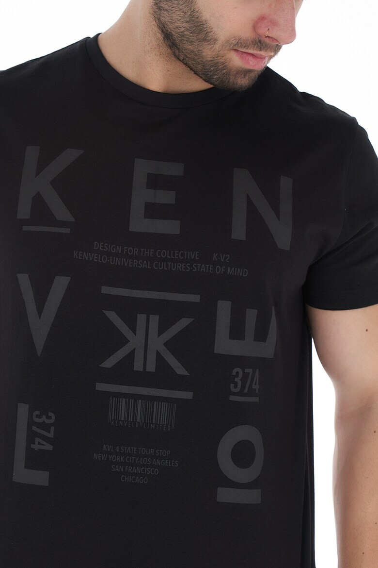 KVL by KENVELO Tricou de bumbac cu imprimeu logo - Pled.ro