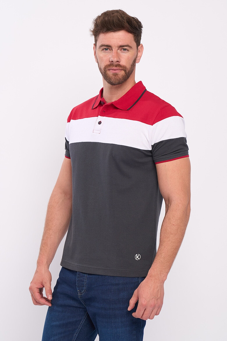 KVL by KENVELO Tricou polo cu aspect pique - Pled.ro