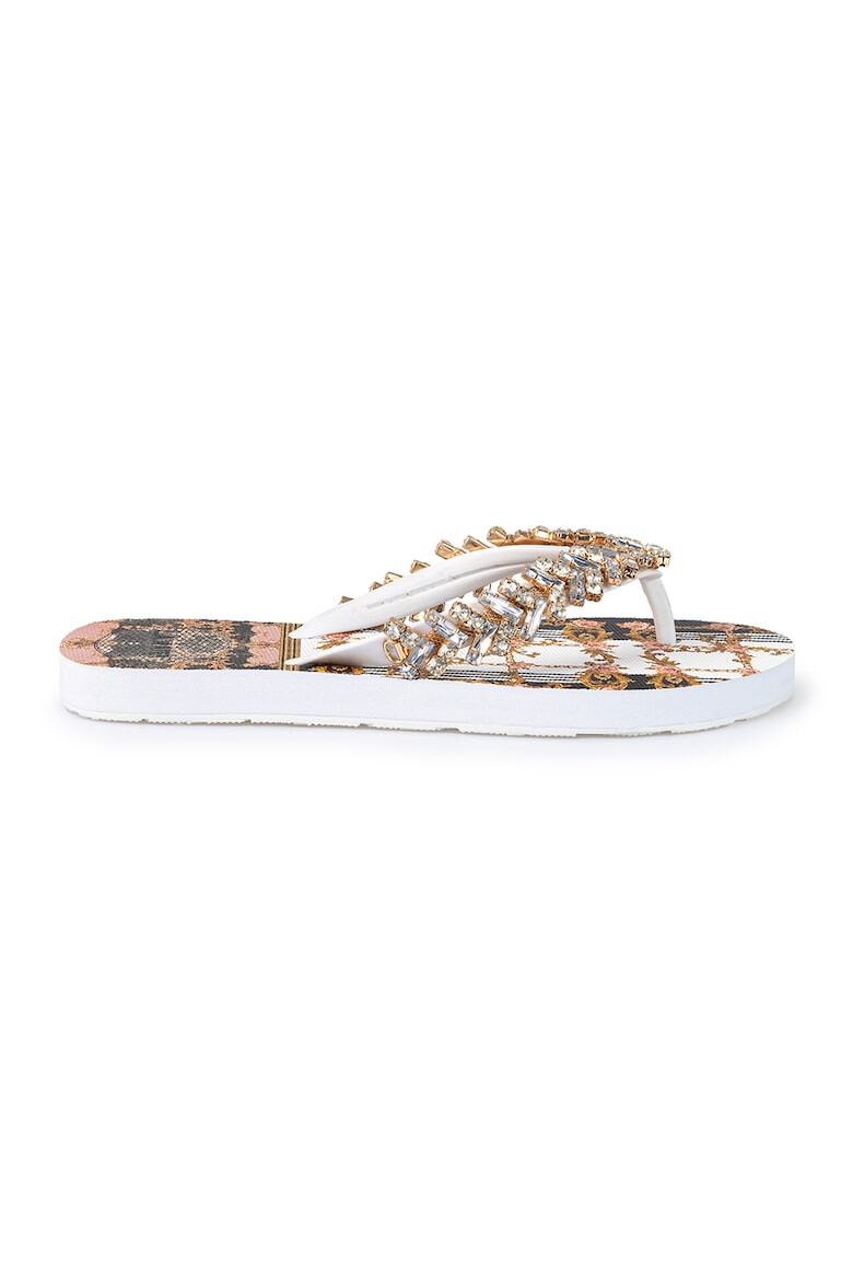 L.A. Water Papuci flip-flop cu cristale - Pled.ro