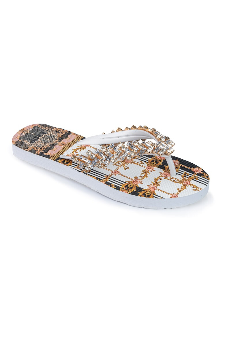 L.A. Water Papuci flip-flop cu cristale - Pled.ro