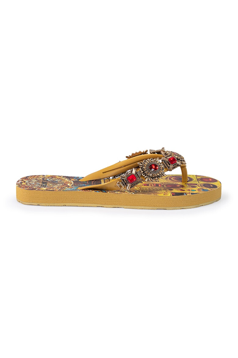 L.A. Water Papuci flip-flop cu strasuri - Pled.ro