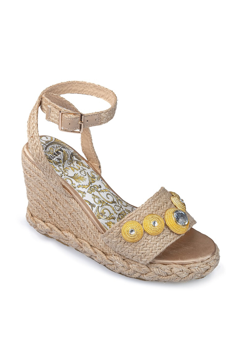 L.A. Water Sandale wedge-espadrile cu cristale - Pled.ro