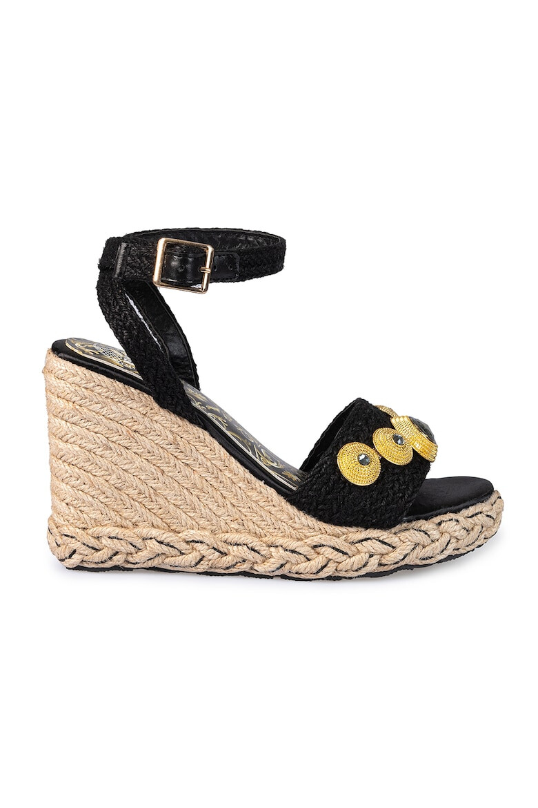 L.A. Water Sandale wedge-espadrile cu cristale - Pled.ro