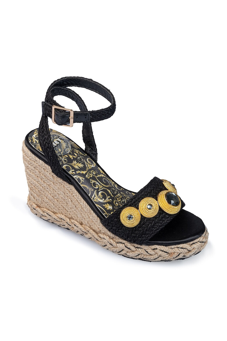 L.A. Water Sandale wedge-espadrile cu cristale - Pled.ro