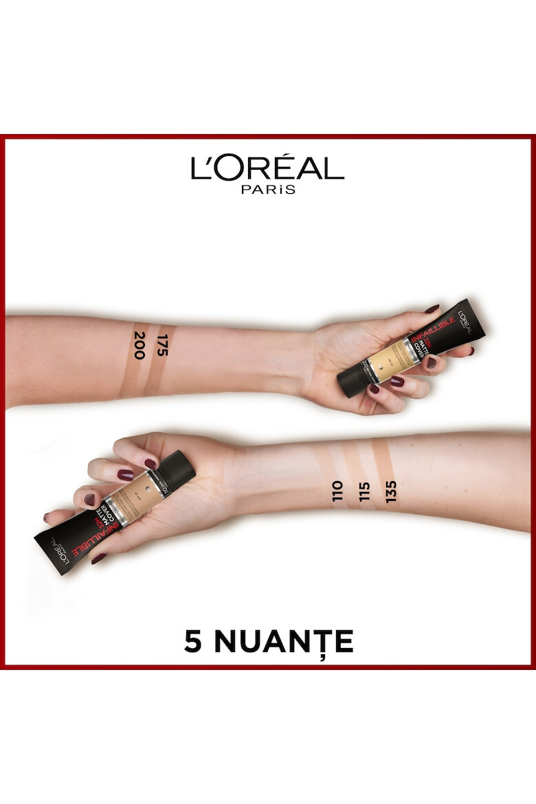 L'Oreal Paris Fond de ten mat Infaillible 24H Matte Cover 30 ml - Pled.ro